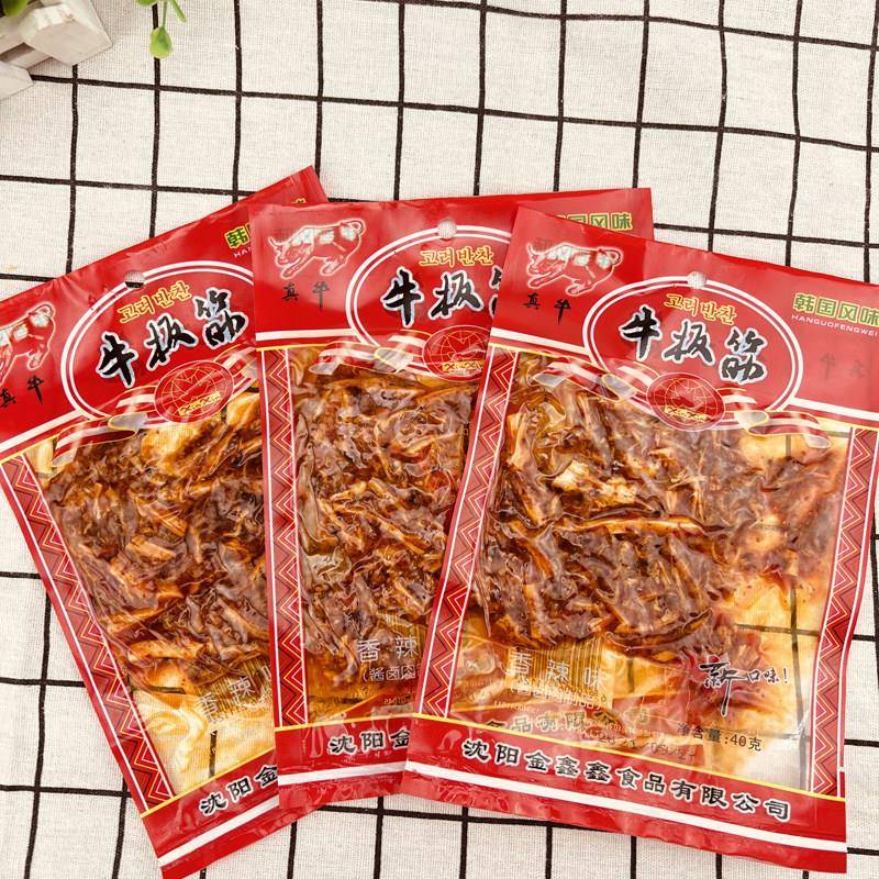 网红大袋沈阳特产真牛牛板筋延边牛板筋小包装香辣内蒙古特产东北