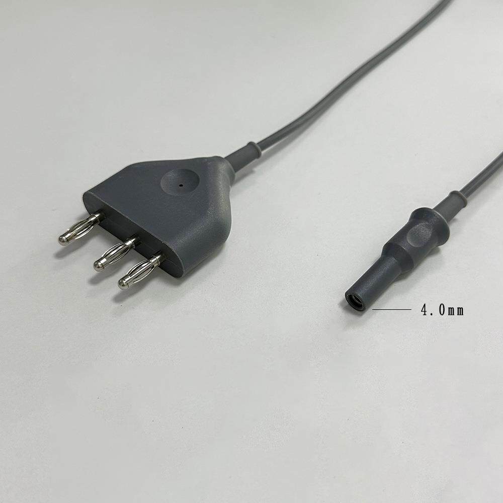 单极电凝连接线肠胃镜圈套器腹腔镜电凝钩导联线