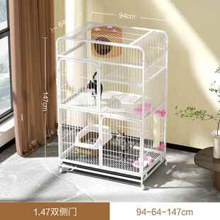 高档空猫别墅大型特大笼号猫三层家猫笼子超大自由间室内猫屋用猫
