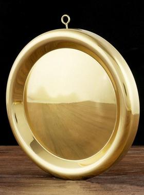 黄铜凹凸镜反射镜凹镜凸镜铜镜家用室外铜镜