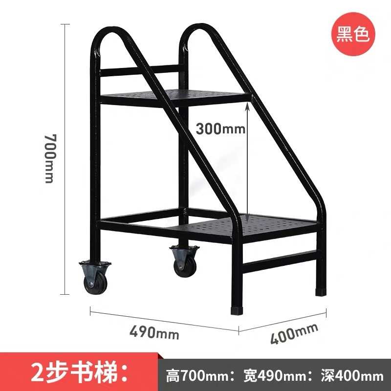 小推车图书馆手推车书办公室移动书店梯书档案加厚三层静音钢制车