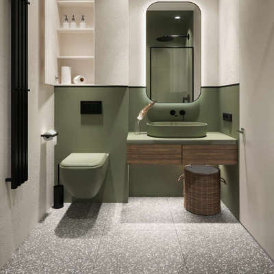 简约现代大颗粒仿水磨石墙地砖600x600商铺卫生间防滑瓷砖仿古砖