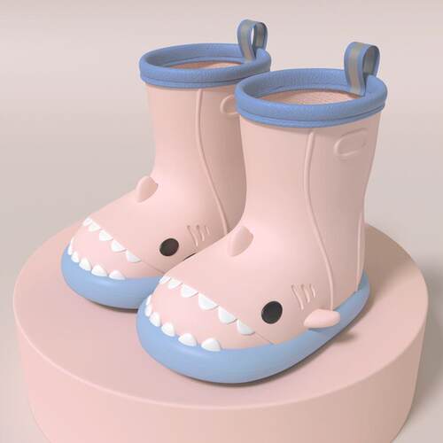 鲨鱼儿童雨鞋男孩雨靴宝宝雨靴