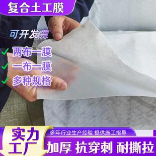 复合土工膜800g一布一膜人工湖防渗布油罐底层蓄水池复合土工膜
