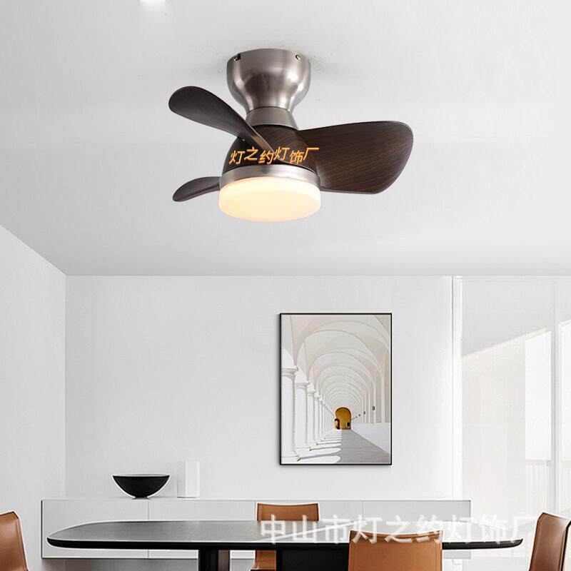 美式复古餐厅吸顶风扇灯中古风客厅卧室吊扇灯简约家用电风扇吊灯