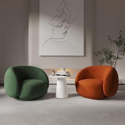 单人沙发椅网红客厅阳台休闲懒人小沙发设计师休息区接待洽谈桌椅