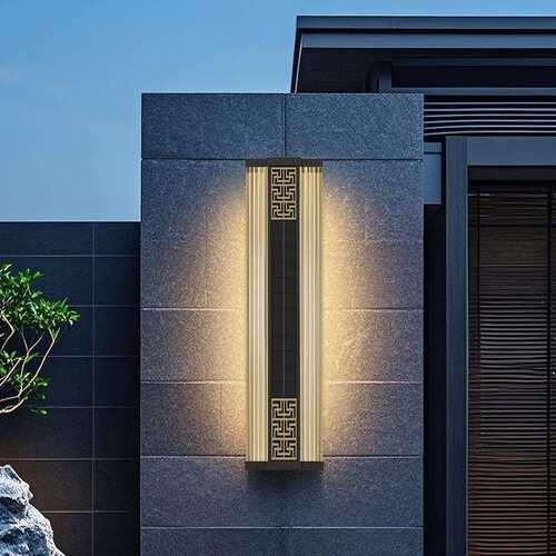 太阳能户外壁灯防水庭院灯别墅大门两侧壁灯新中式别墅过道外墙灯