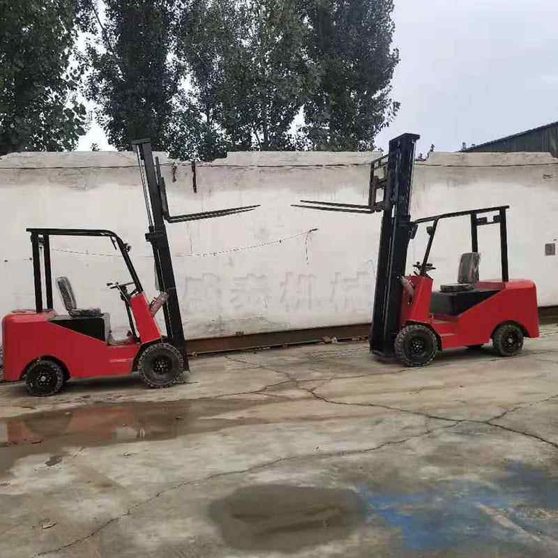 四轮平衡重四支点电动叉车全自动装卸车驾驶型电动叉车