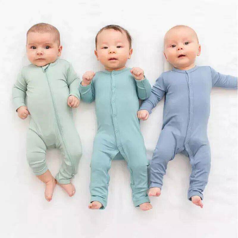 Baby Jumpsuit For Bamboo Clothes Boys Overalls Children Romp图片