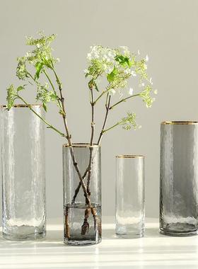 梅玻SHY21266璃花瓶摆件客腊厅插花欧创意北简约透明网养红轻奢in