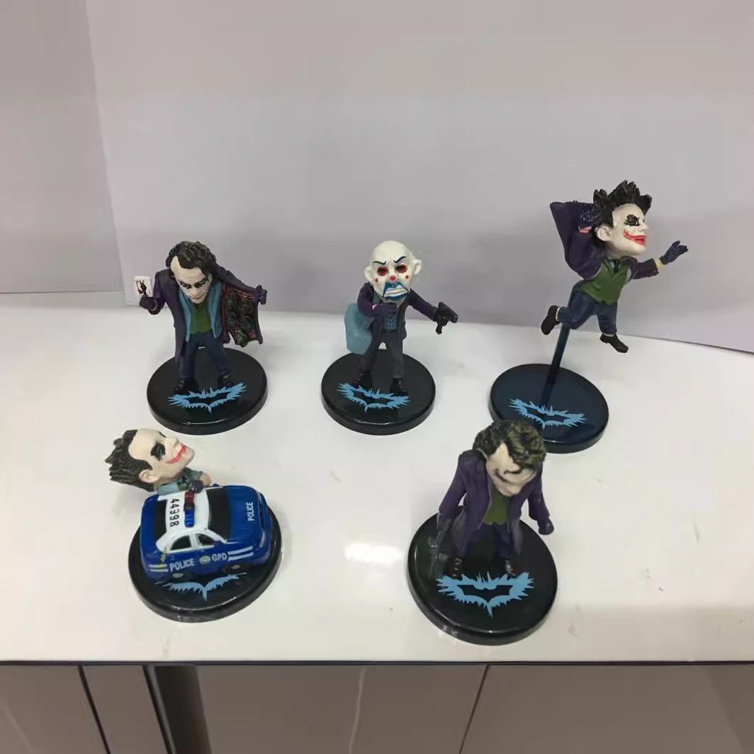 手 蝙蝠侠黑暗骑士 JOKER 小丑杰克 5款盒蛋摆件公仔