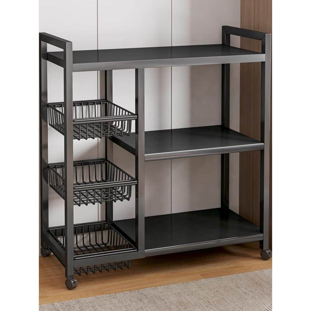 厨房置物架落地多层收纳架多功能蔬菜篮子微波炉烤箱货架储物架子,厨房/烹饪用具,微波炉置物架,淘宝优惠券,粉丝福利购,淘宝优惠卷