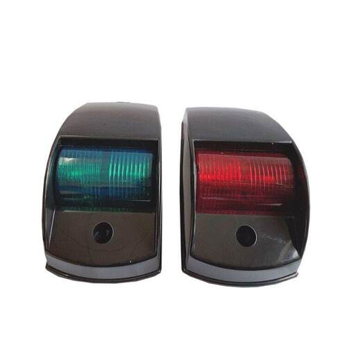 黑色塑胶船用游艇用航行灯12V5W 钨丝红绿灯罩