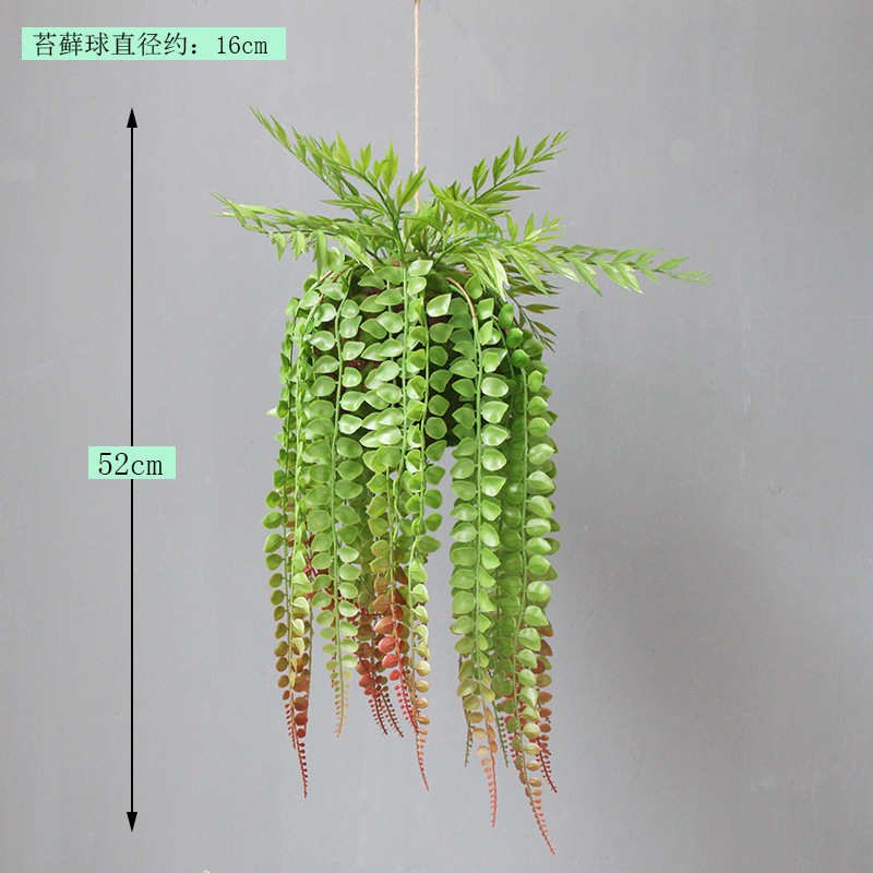代发装饰吊棚顶青苔植物吧台垂叶悬挂假吊兰绿色可阳台店铺苔藓