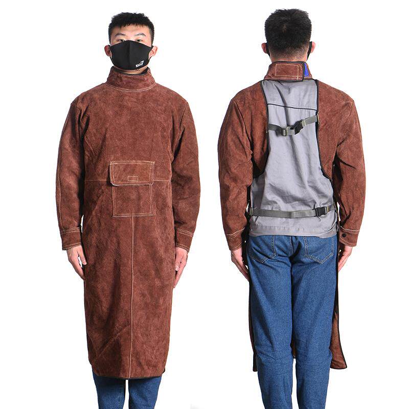 高档焊牛皮焊接防护服焊工接隔热装防烫反皮防辐射革工作服