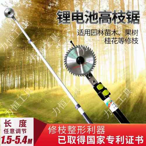 2023年新款5.4米3.612V24V锂电高枝锯桂花修枝剪化剪