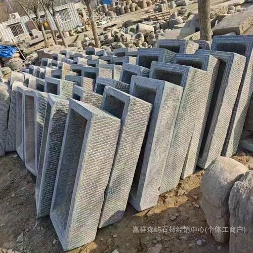 青石老石槽石雕复古鱼缸做旧牛槽猪槽洗手盆花盆室内流水摆件装饰