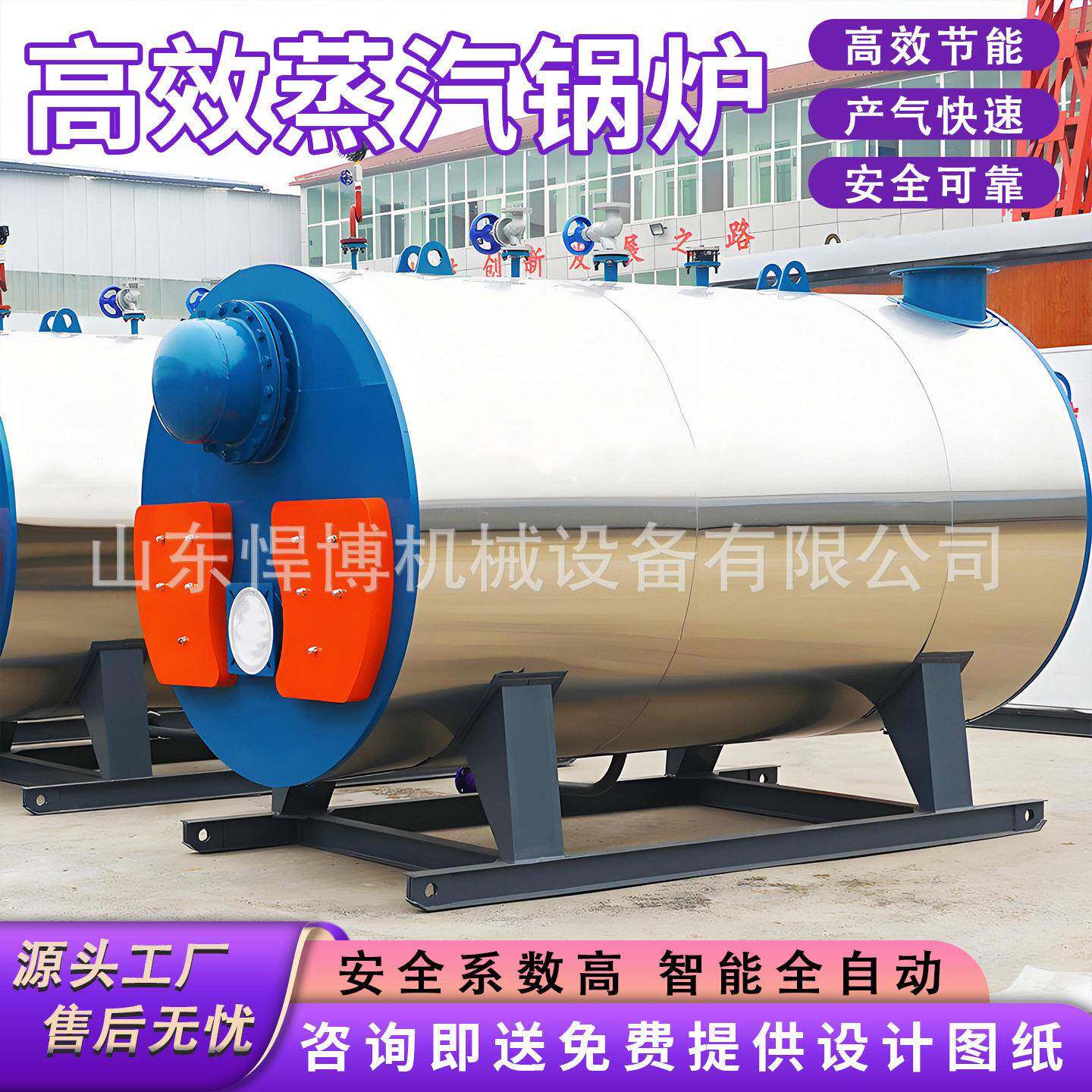 蒸汽锅炉效全自动果炉蒸汽发生器生物质锅炉环保工业蒸汽锅炉