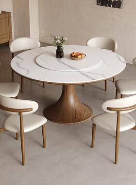 迎尚意式轻奢超晶石高端餐桌大小户型大理石方桌饭桌家用餐桌椅