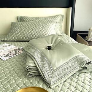 冰凉 | 凉席100支天丝可机洗乳胶席四件套高端夏季凉爽冰丝床品