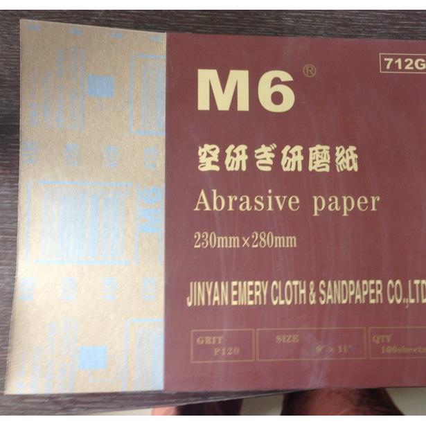 M6砂纸 灰纸712G干砂 干磨砂纸 高端木材金属打磨防《杭州立沃》