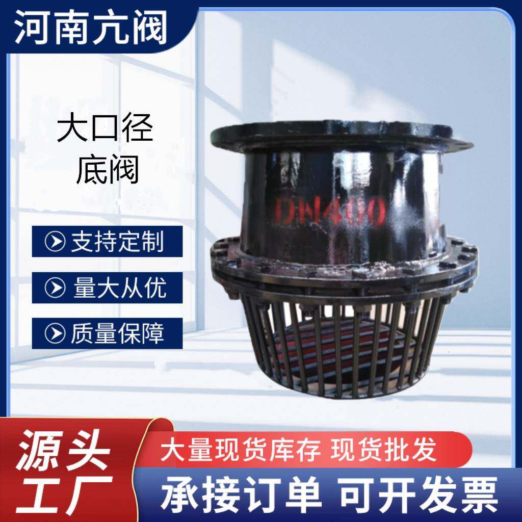 H42X-6/10 法兰升降式底阀 大口径碳钢焊接底阀 止回阀水泵笼头
