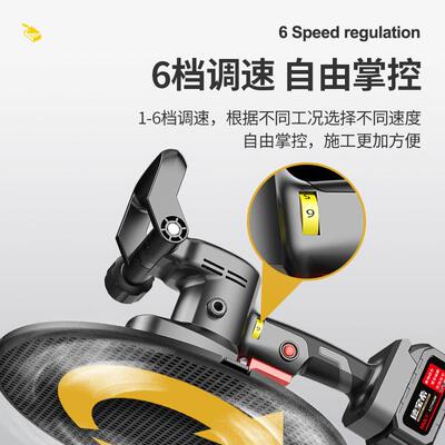 德国ltao8947锂电收机光充电式泥砂浆抹平机墙水面磨光机凝土收面