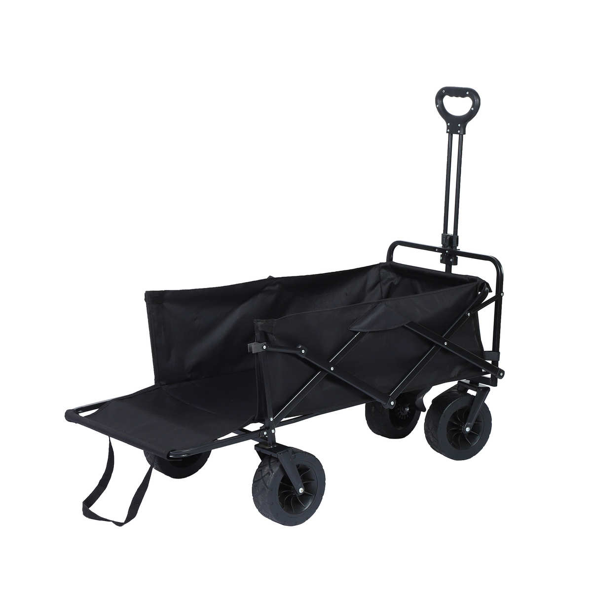 拉杆车手露营便携营地小钓鱼车拖车野餐户外批发新款折叠小推车