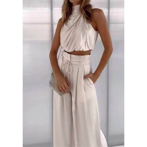 【Faith's Exclusive】Women's Solid Color Flowy Crop Tank Top