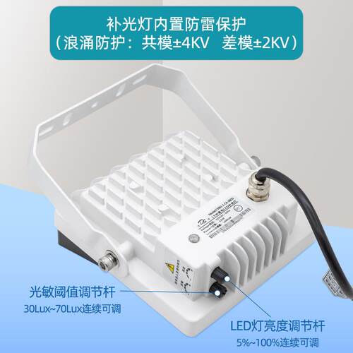 CXBG-1-CX-05T 8W调光LED监控白光常亮补光灯PFM510P电警卡口车牌