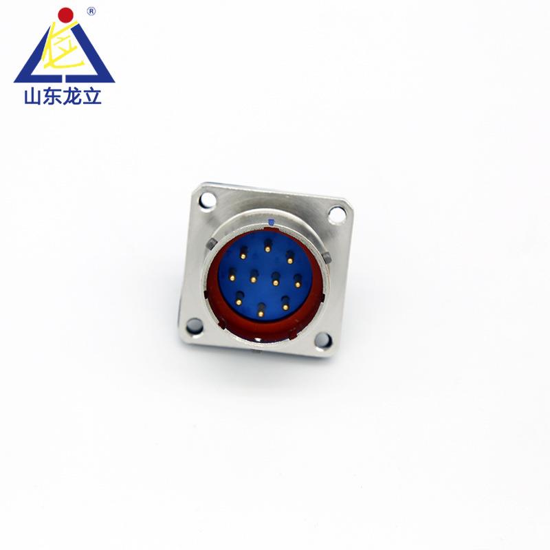 龙立卡扣式防水圆形连接器FQN24连接连接器带锁快插设备