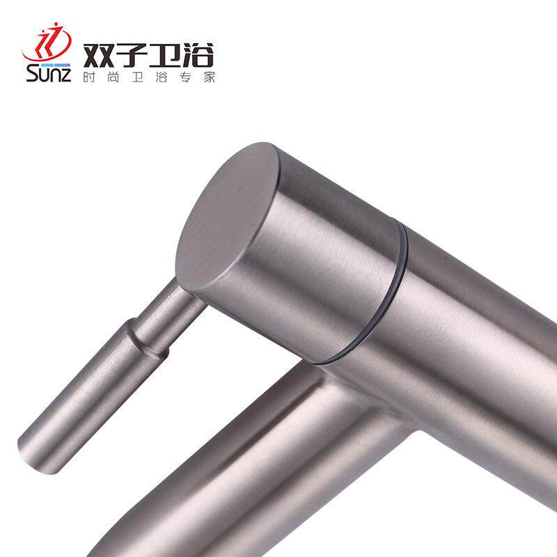 新款直销现货供应304单冷面盆弯嘴龙头 单孔冷水龙头 时尚卫浴洁