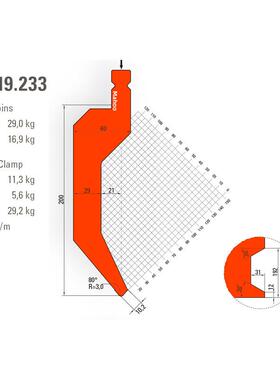 德国通快折弯机模具10年老厂专注TRUMP折弯上下模P240-80-10.2