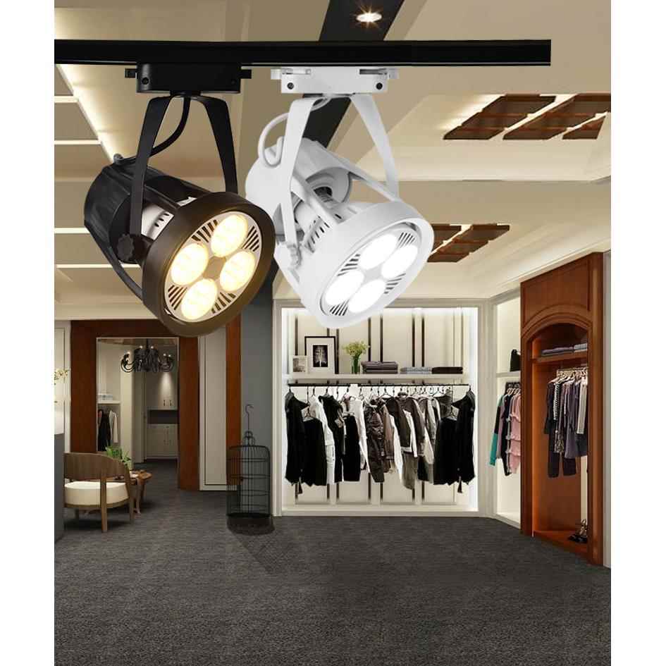 Led聚光灯Par30轨道灯服装商店展厅轨道灯超亮商业轨道聚光灯2线3