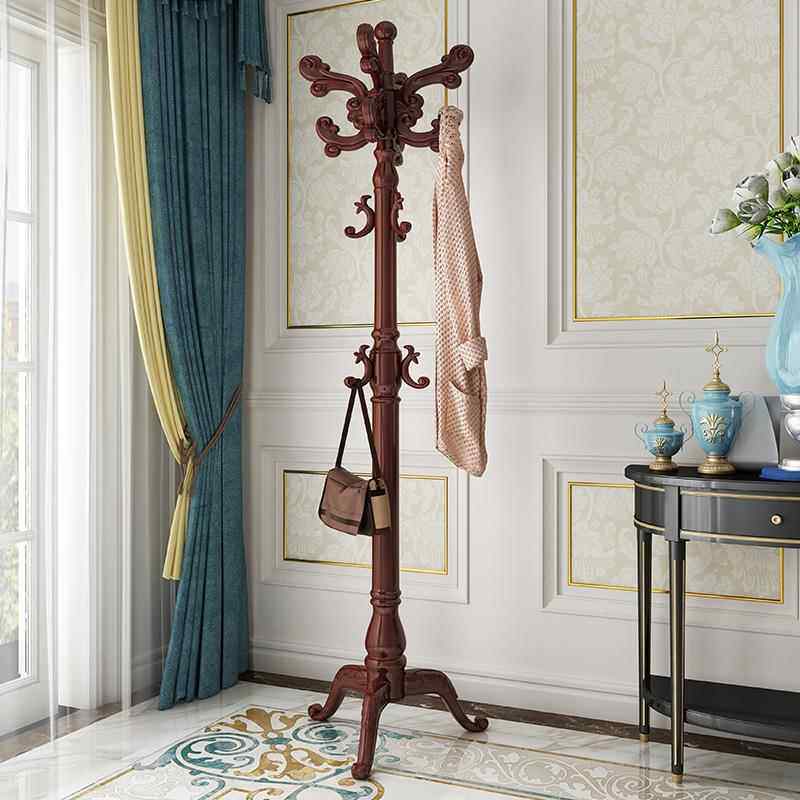 正品欧盛连实挂衣架 卧室客厅衣帽式木架落地式现代简约衣服架立