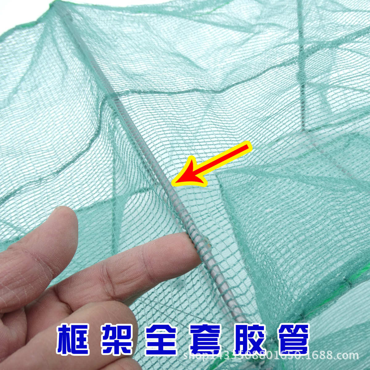 24龙虾节眼加大长大密米格网养殖网8水产龙虾方 网虾笼虾笼龙虾框