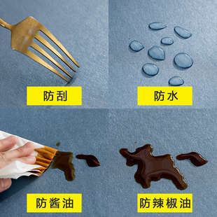 轻奢高级感圆桌桌布防油免洗防水餐桌转盘套圆形家用桌垫台布 欧式