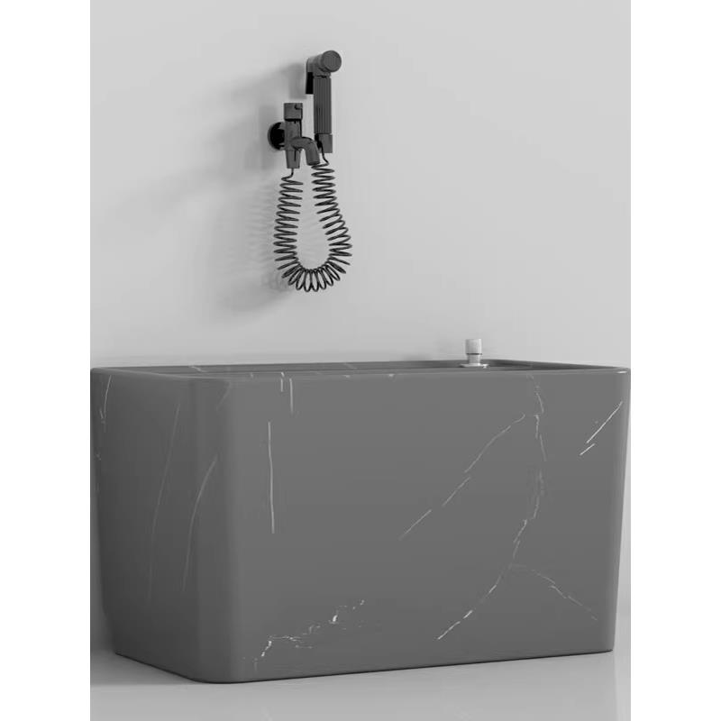 家用陶瓷落地式卫生间拖把盆阳台拖把池洗拖布池墩布池阳台地拖盆