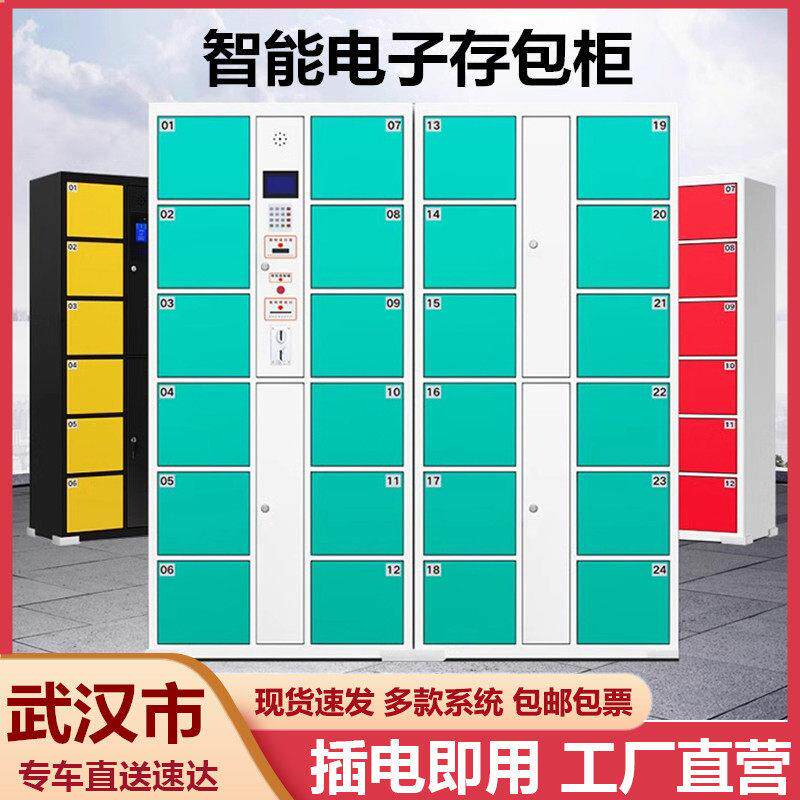 武汉超市条码寄存柜电子存包柜商场智能人脸指纹识别储物柜存放柜