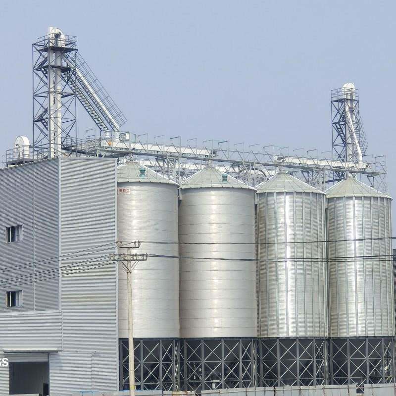粮食钢板仓养殖场农场用镀锌锥底小麦玉米立筒仓高粱储粮仓大容量