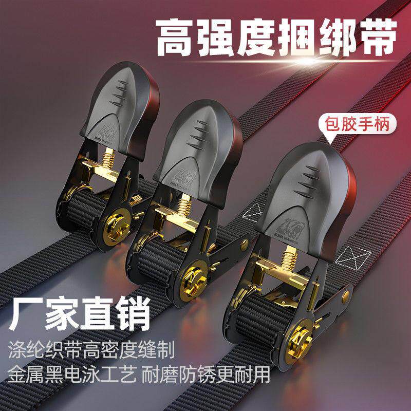 货物捆绑带棘轮拉紧器电动摩托车车顶行李架绑带