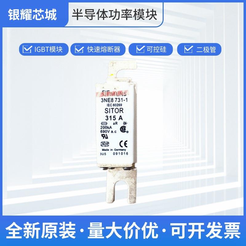 限流式熔断器 3NE8731-1交流 保险丝 全国发货批次22+