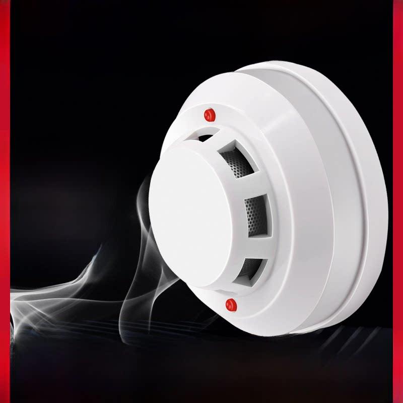 485有线光电烟雾报警器烟雾传感器离子探测器12V24V常开常闭220V