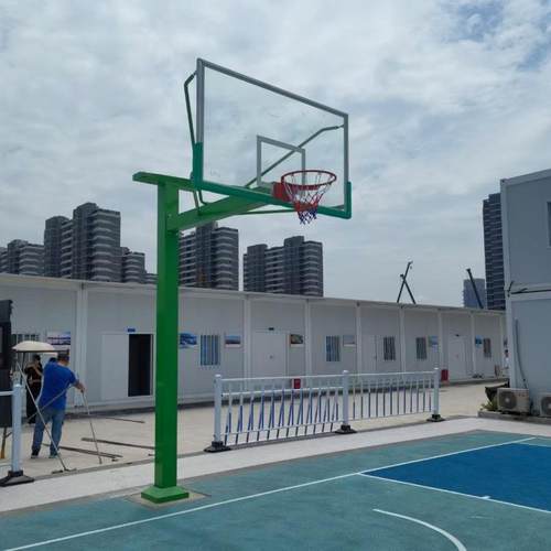 青少年固定地埋式方管篮球架标准成人学校训练比赛