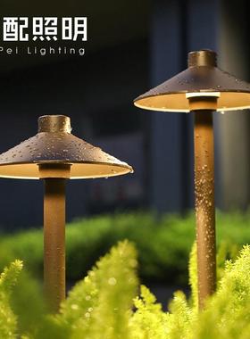 户外防水蘑菇草坪灯花园创意伞形灯过道引路灯装饰庭院景观插地灯