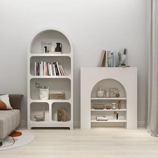 玄关柜洞穴网红壁置物 饰i柜炉白色展s示无品牌 法式 n奶油风客厅装