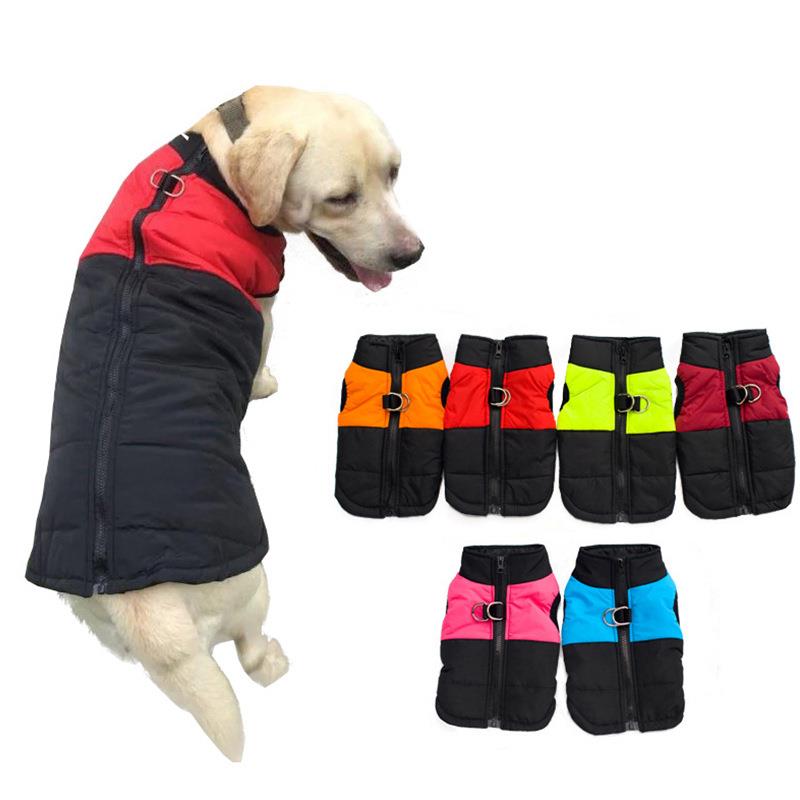 宠物衣服秋冬狗衣服滑雪装棉背心狗衣服大狗金毛泰迪狗棉衣