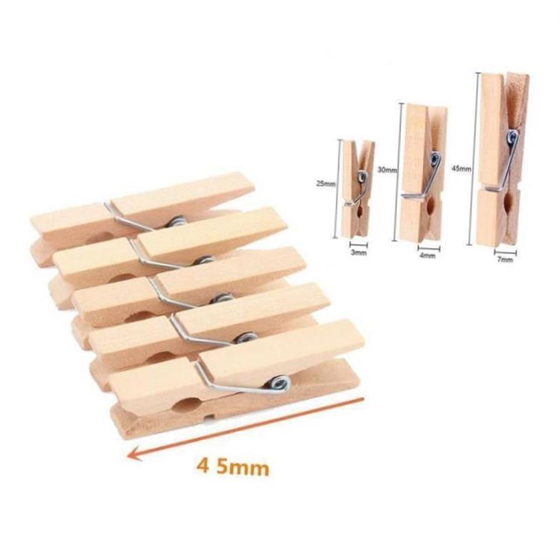 50Pcs 25Mm,30Mm,45Mm 72Mm Clothes Pegs Mini Wooden Paper Ph