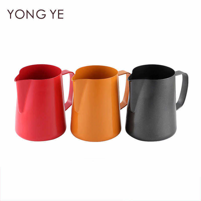 400ml铁氟龙彩色尖嘴不锈钢拉花杯花式咖啡拉花缸拉花壶咖啡器具,餐饮具,咖啡杯,淘宝优惠券,粉丝福利购,淘宝优惠卷