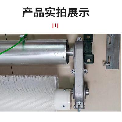 无动力滚刷清扫器煤矿水泥砂石厂输送机输送带料耐磨尼龙丝毛刷辊